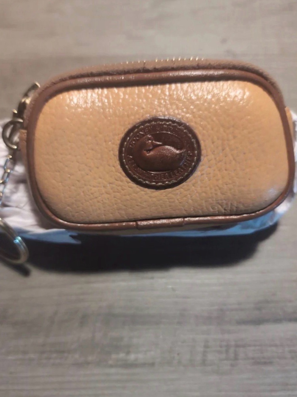 “Dooney & Bourke” Vintage Marigold “Keychain Coin Pouch”